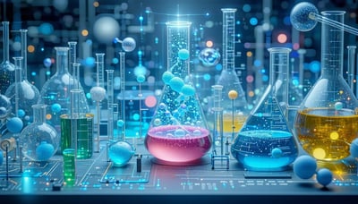 Illustration of scientific research and innovation Illustration of scientific research and innovation